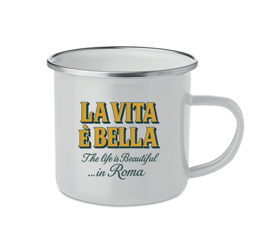 Tazza Metallo La Vita è Bella