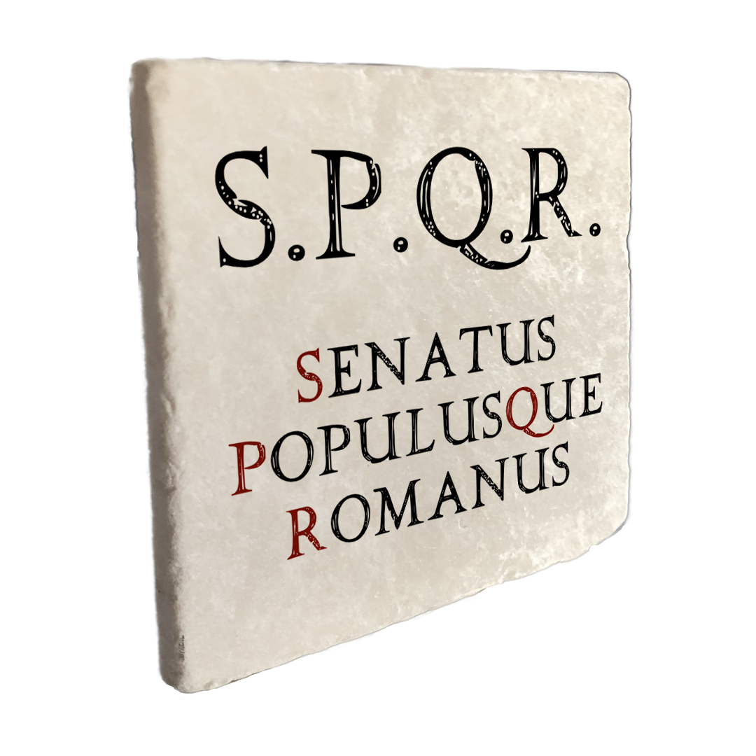 Marmo S.P.Q.R. Senatus PopolusQue Romanus