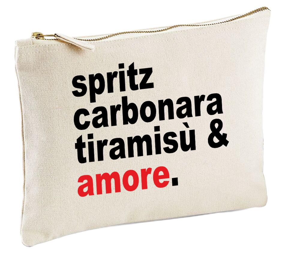 Pochette Spritz Carbonara Tiramisù & Amore