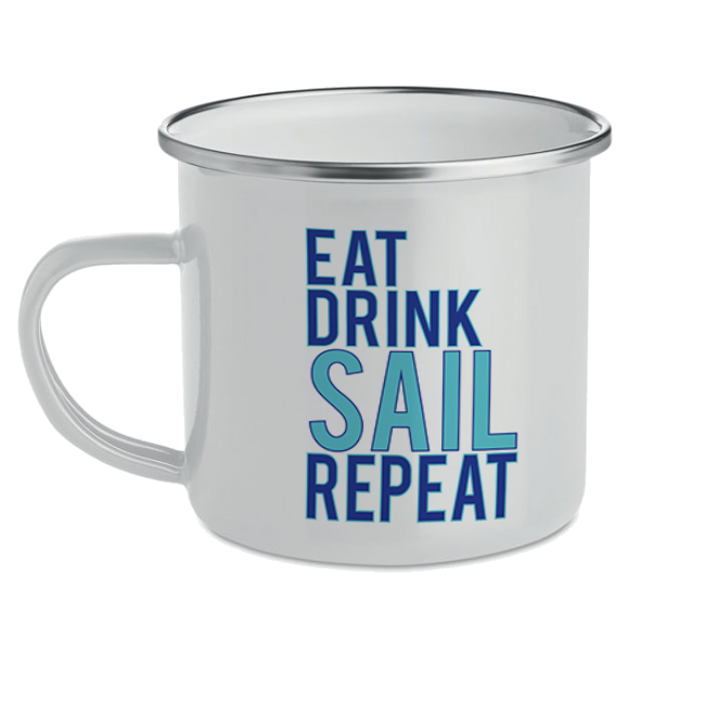 Tazza Metallo Eat Drink Sail Repeat