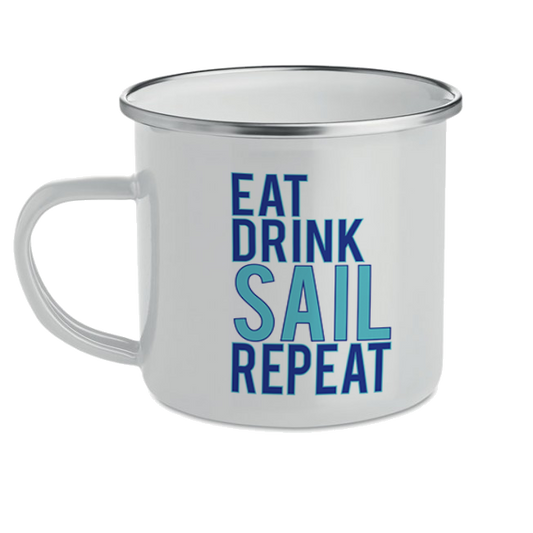 Tazza Metallo Eat Drink Sail Repeat