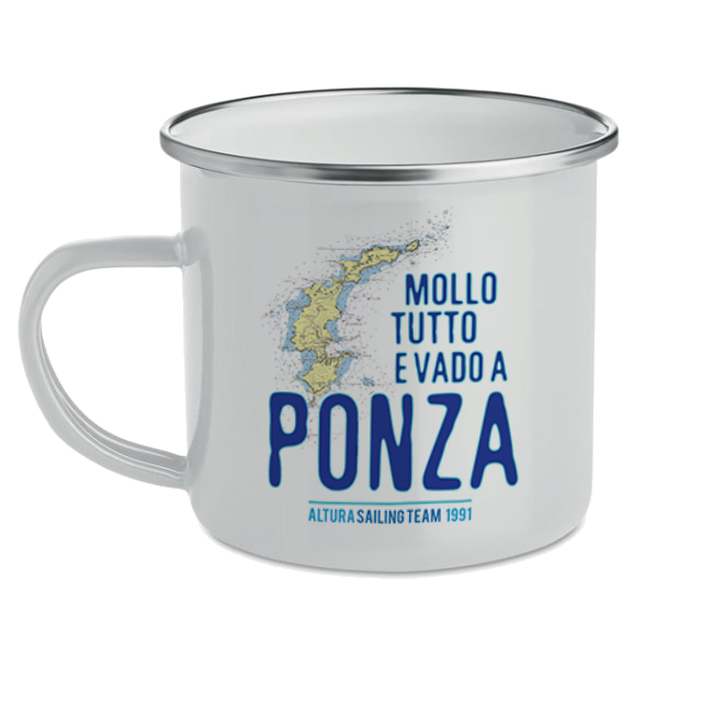 Tazza Metallo  Mollo Tutto E Vado A Ponza