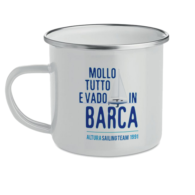 Tazza Metallo Mollo Tutto E Vado In Barca