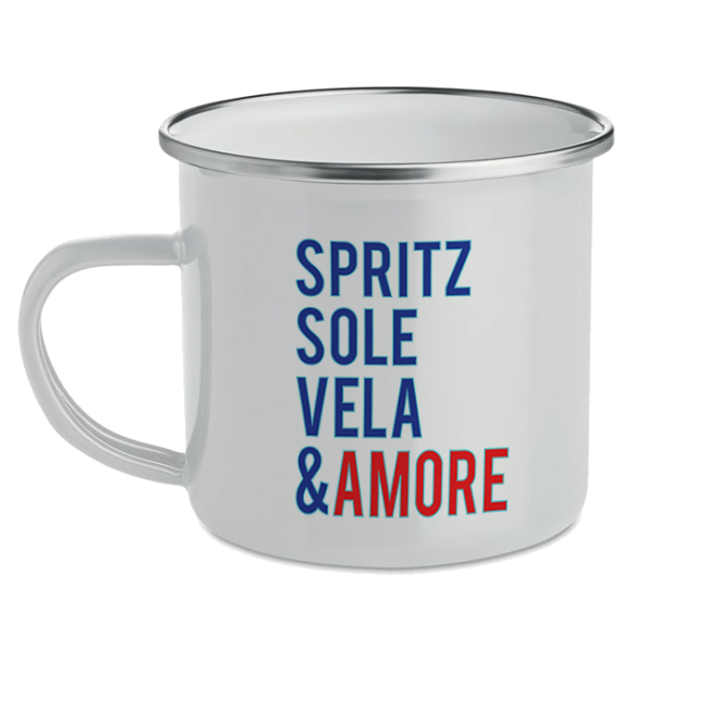 Tazza Metallo Spritz Sole Vela & Amore