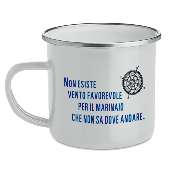 Tazza Metallo Non C'e' Vento Favorevole...