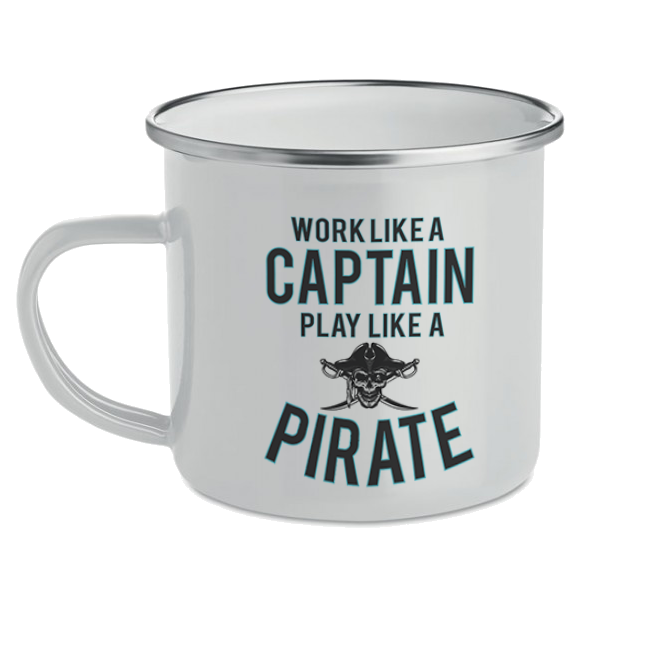 Tazza Metallo Work Like A Captain...