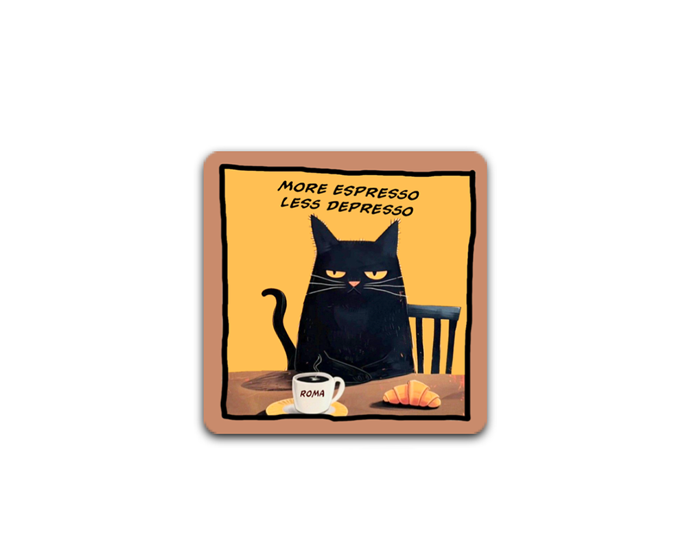 Magnete More Espresso Less Depresso