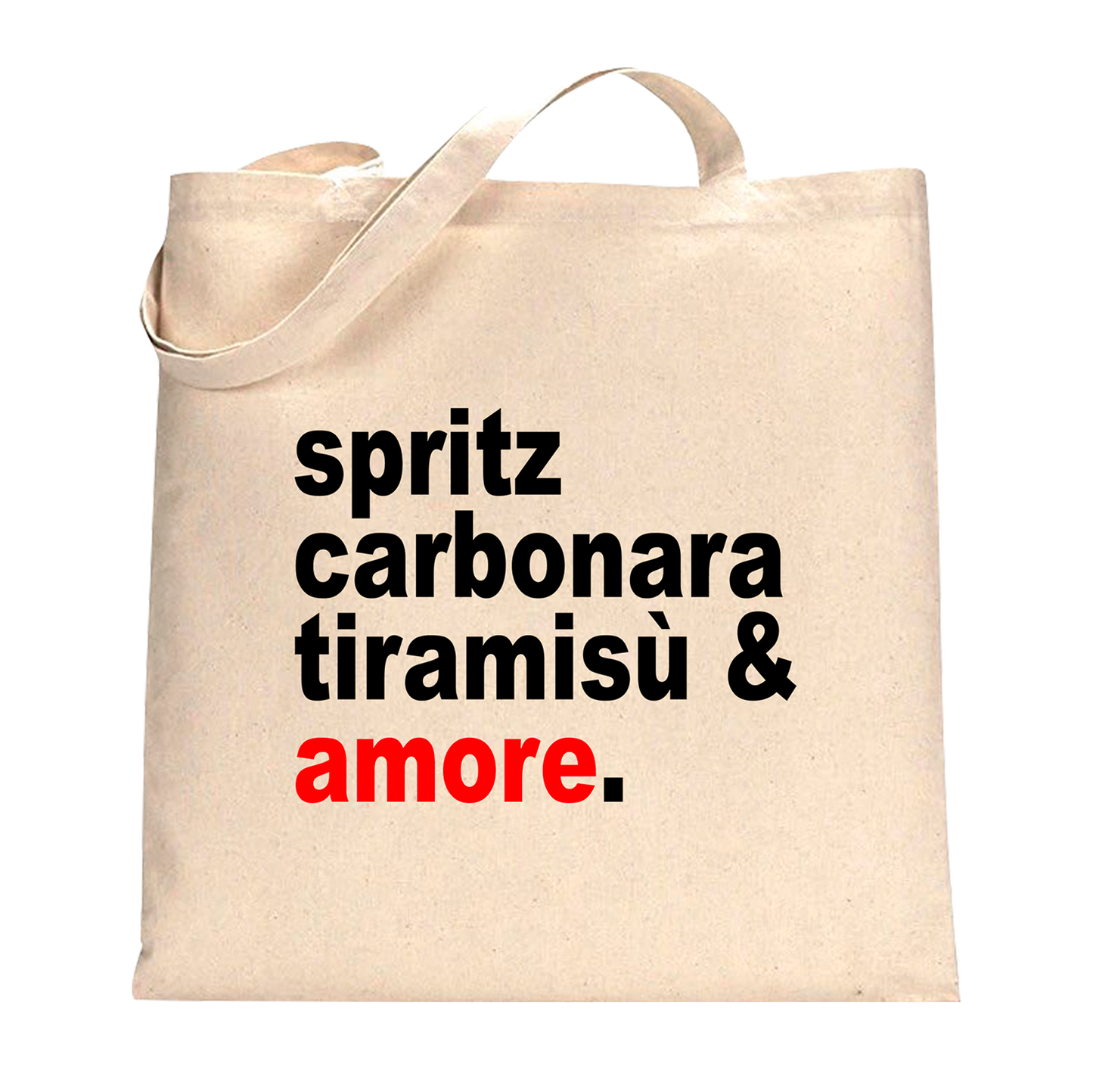 Borsa Spritz Carbonara Tiramisù e Amore
