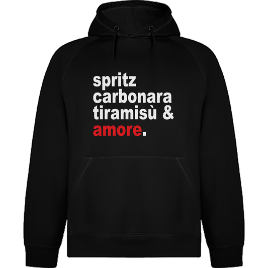 Felpa Spritz Carbonara Tiramisù & Amore