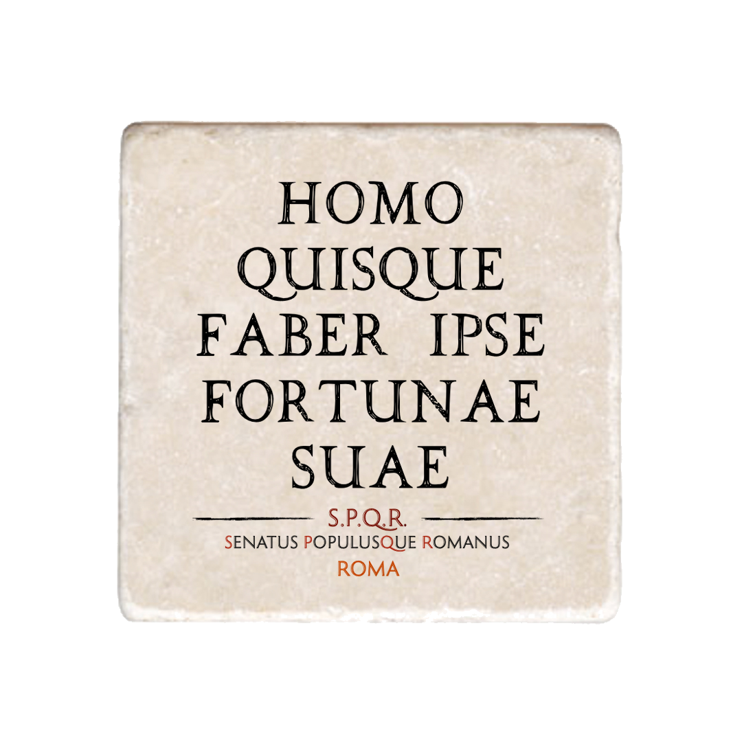 Marmo Homo Quisque Faber Ipse Fortunae Suae