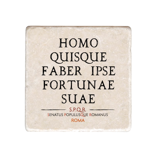 Marmo Homo Quisque Faber Ipse Fortunae Suae