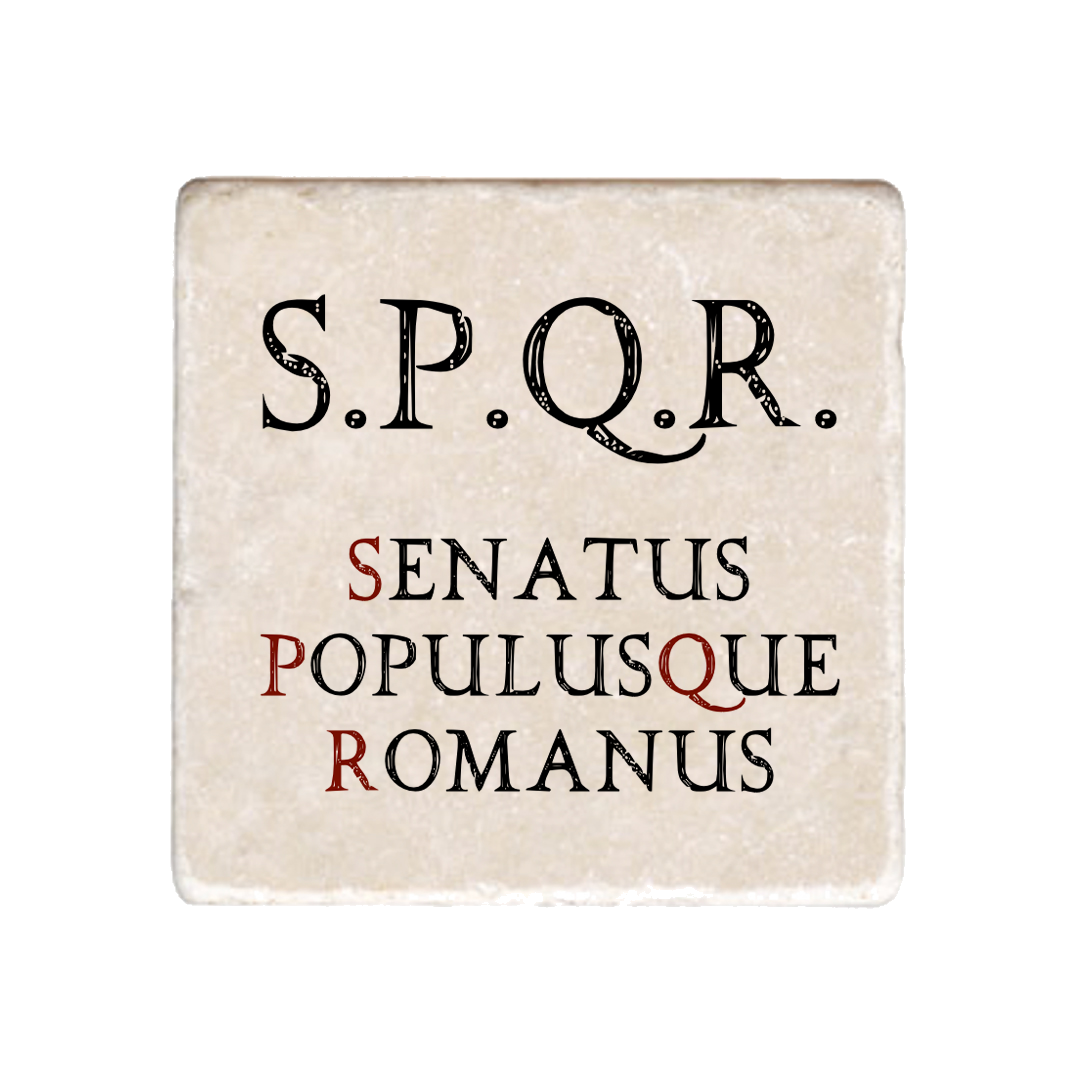 Marmo S.P.Q.R. Senatus PopolusQue Romanus