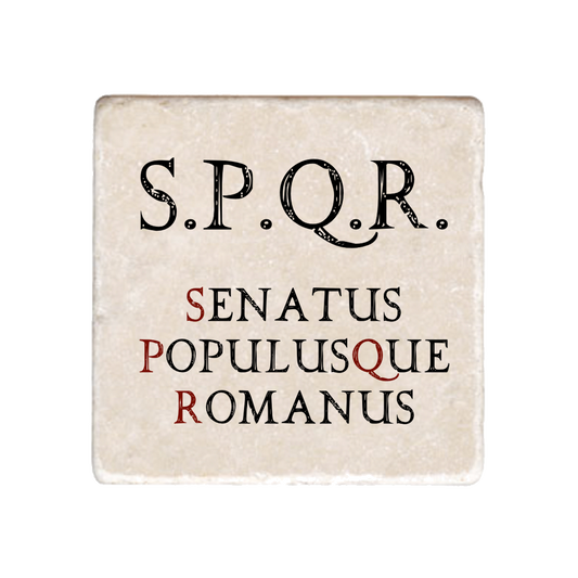 Marmo S.P.Q.R. Senatus PopolusQue Romanus