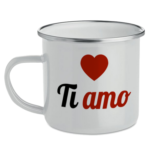 Tazza Metallo Vintage Ti Amo