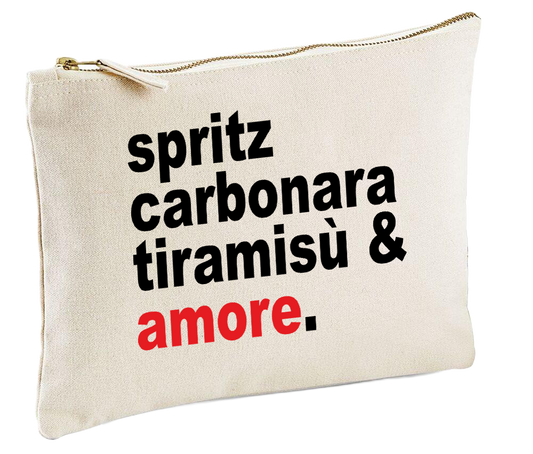 Pochette Spritz Carbonara Tiramisù & Amore