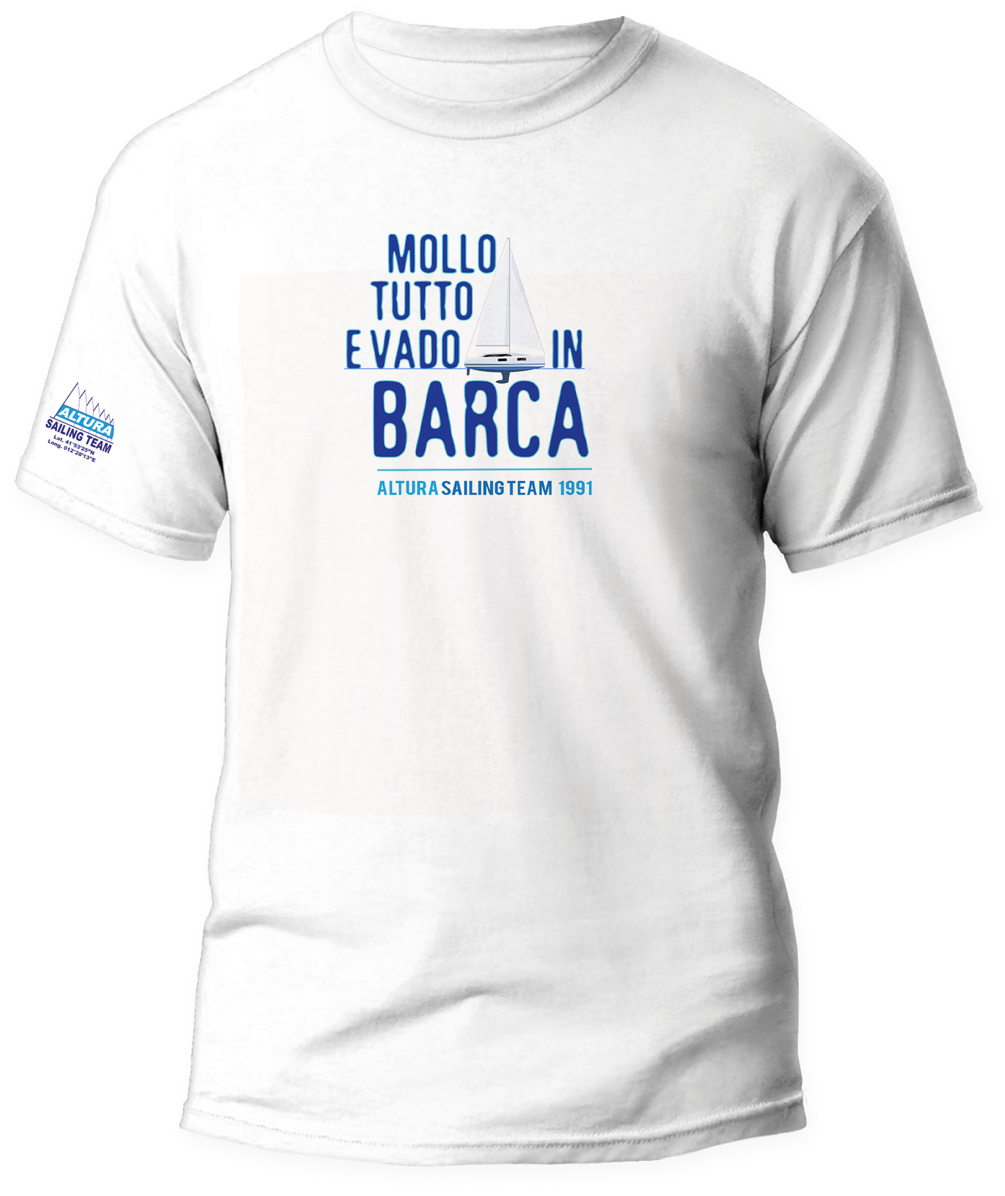 T-shirt Mollo Tutto E Vado In Barca